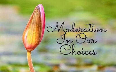 Moderation in Our Choices